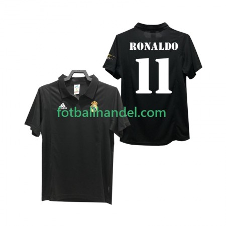 Herre Fotballdrakter Real Madrid RONALDO 11 2003 Borte Retro 2002 Kortermet